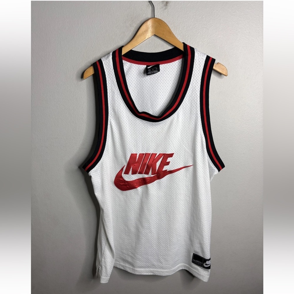 Nike White Jersey with Red Accents
